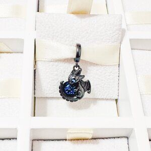 925 Sterling Silver How To Train Your Dragon Toothless Dangle Charm Fits Pandora